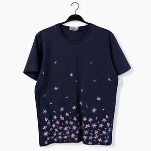 Northern Reflections Navy Floral Short Sleeve Tee